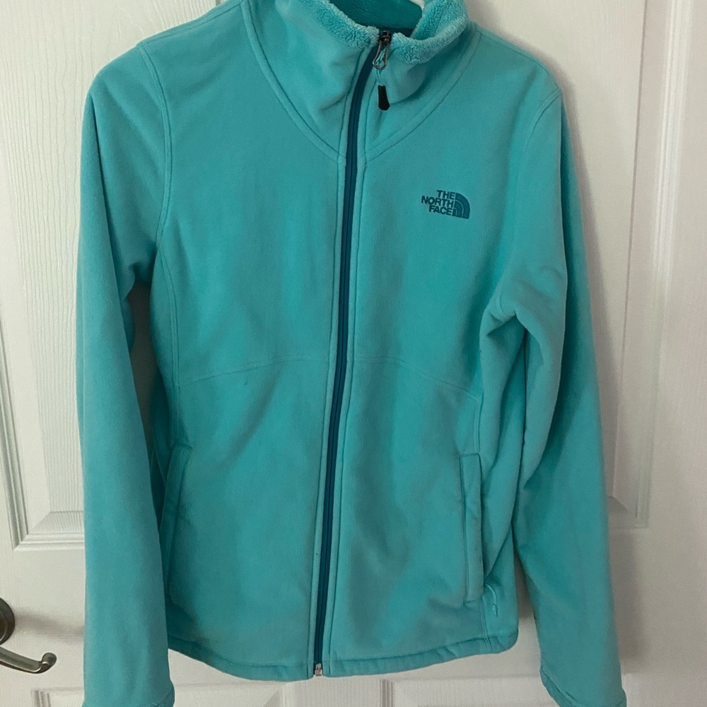 Teal northface jacket